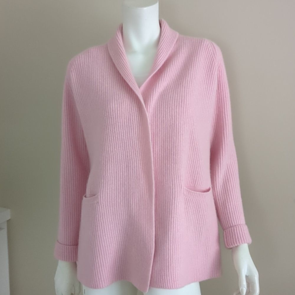 Rani Arabella Shawl Neck Sweater Pink View 2